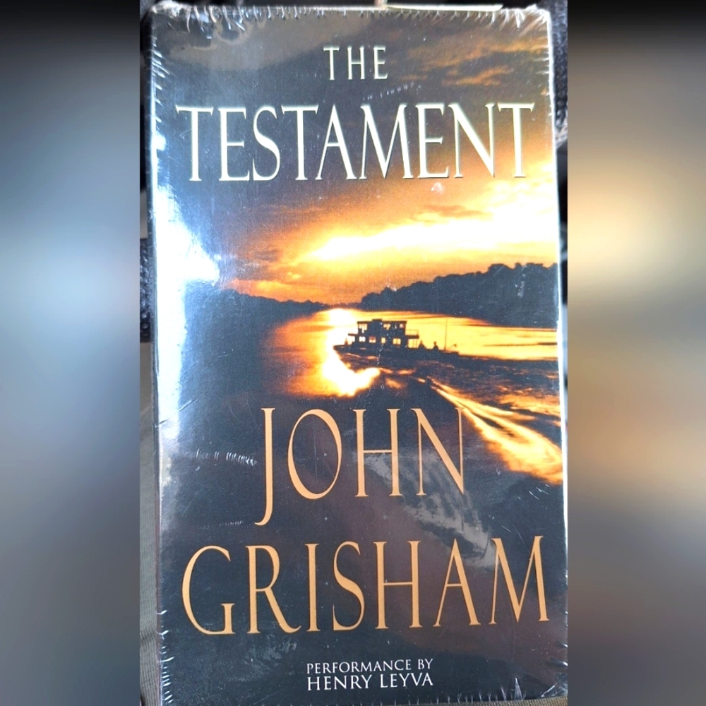 John Grisham's "The Testament" cassette tape set -sealed